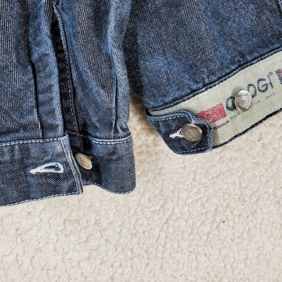 Vtg Coogi Denim Jacket Men XL Blue Hip Hop Trucker Utility Barn Chore Cotton Y2K - Picture 13 of 16